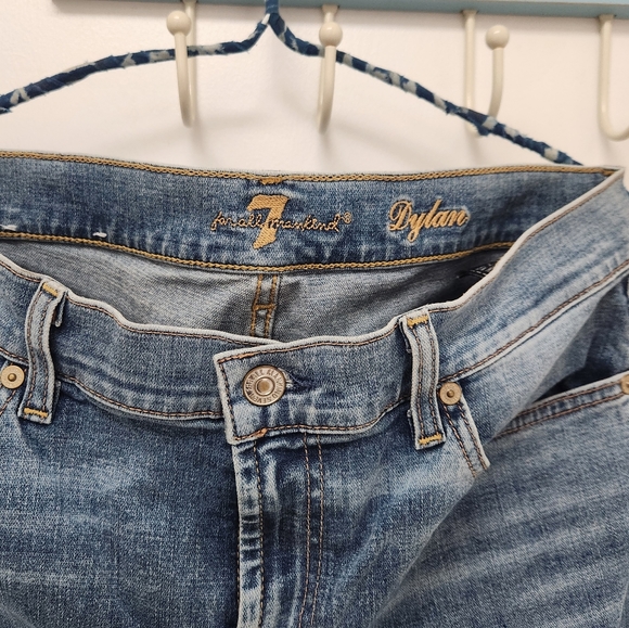 NWOT-For All Mankind Women Designer Tailorless Dojo In Heidi  Jeans Size:32 - Picture 7 of 14